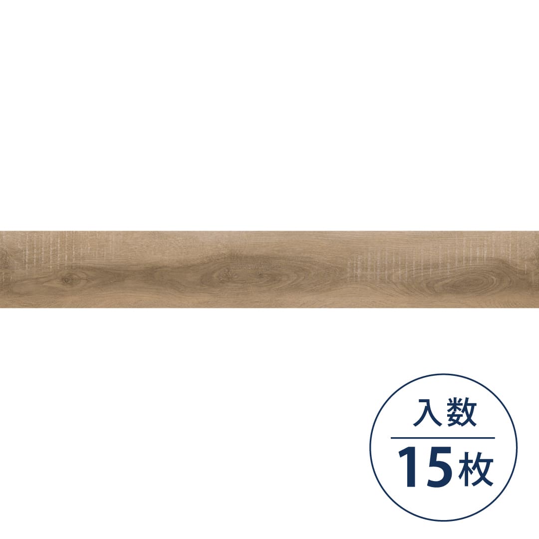 WD2123 フロアタイル（FLOOR TILE）ウッド ラテオーク 180×1260×2.5（mm）【ケース販売】15枚入 サンゲツ