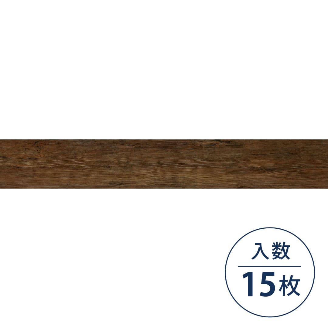 WD2136 フロアタイル（FLOOR TILE）ウッド ビンテージオーク 180×1200×2.5（mm）【ケース販売】15枚入 サンゲツ
