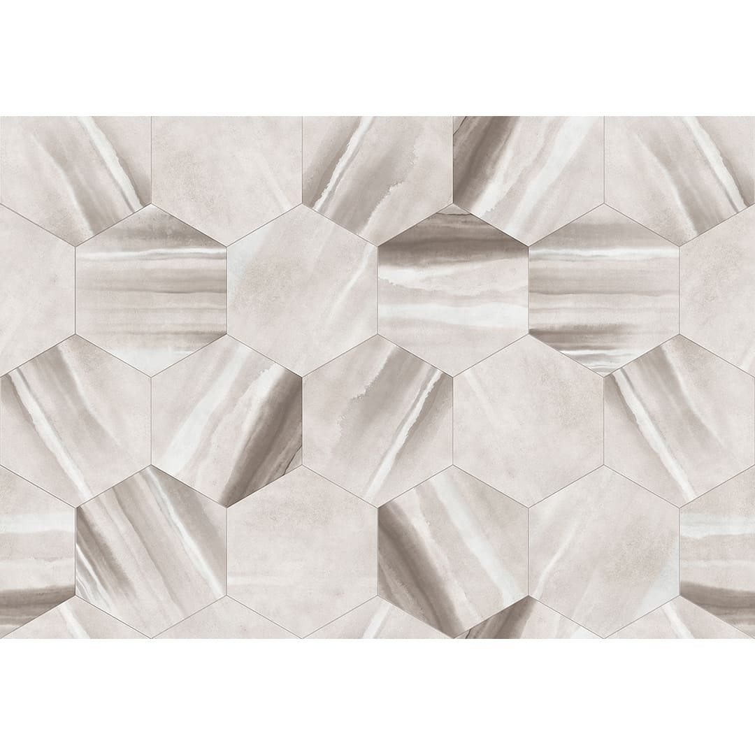 IS2007 フロアタイル（FLOOR TILE）ストーン＆アクセント ブリードヘキサ 260×300×2.5（mm）【ケース販売】52枚入 サンゲツ
