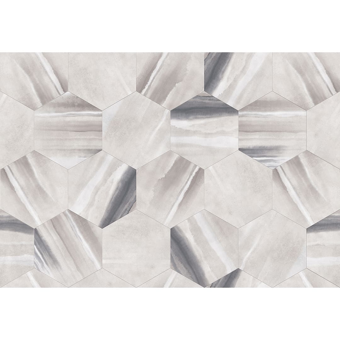 IS2008 フロアタイル（FLOOR TILE）ストーン＆アクセント ブリードヘキサ 260×300×2.5（mm）【ケース販売】52枚入 サンゲツ