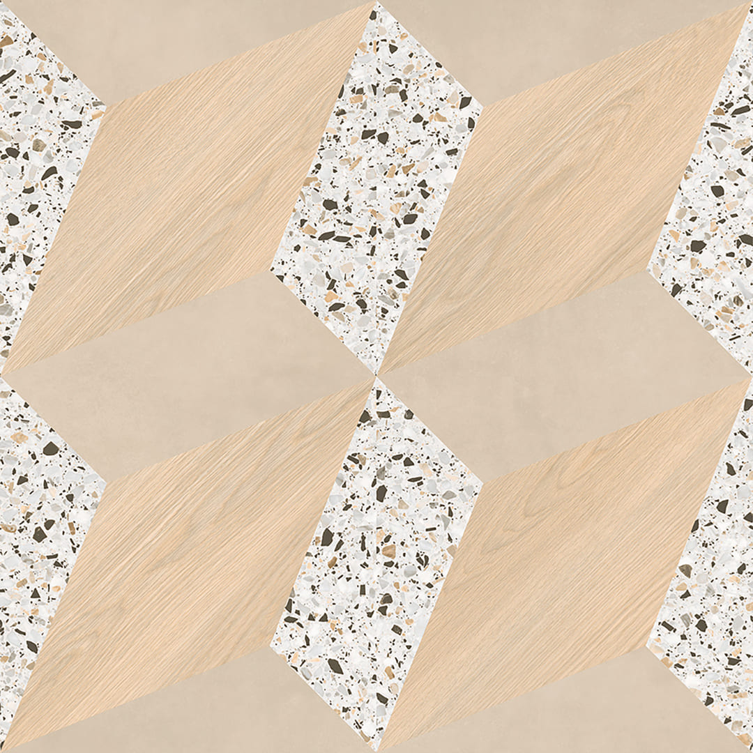 IS2013 フロアタイル（FLOOR TILE）ストーン＆アクセント ジオミックス 457.2×457.2×2.5（mm）【ケース販売】16セット入 サンゲツ