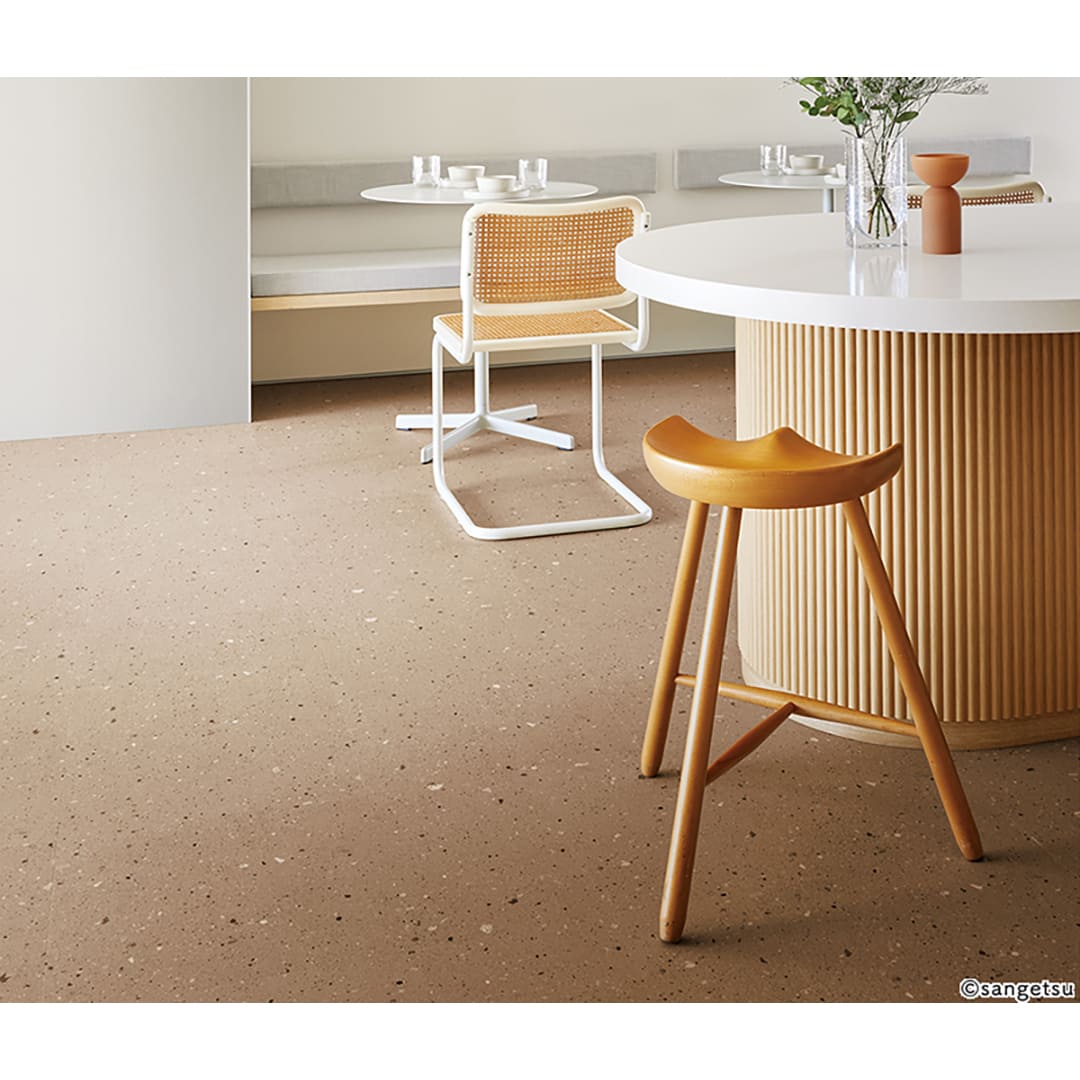 IS2019 フロアタイル（FLOOR TILE）ストーン＆アクセント シックテラゾー 457.2×457.2×2.5（mm） サンゲツ