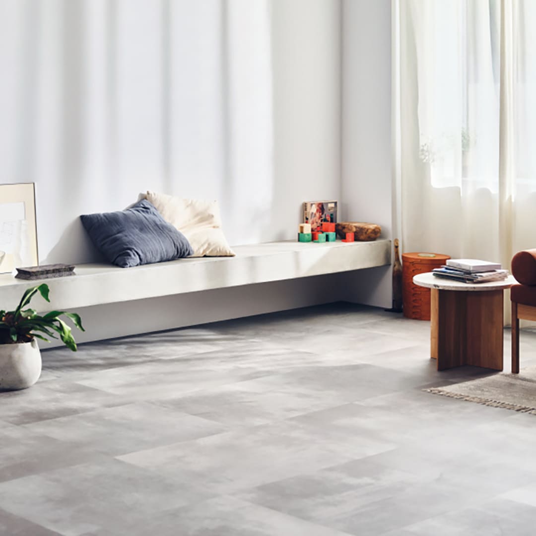 IS2083 フロアタイル（FLOOR TILE）ストーン＆アクセント グランドモルタル 609.6×609.6×2.5（mm） サンゲツ