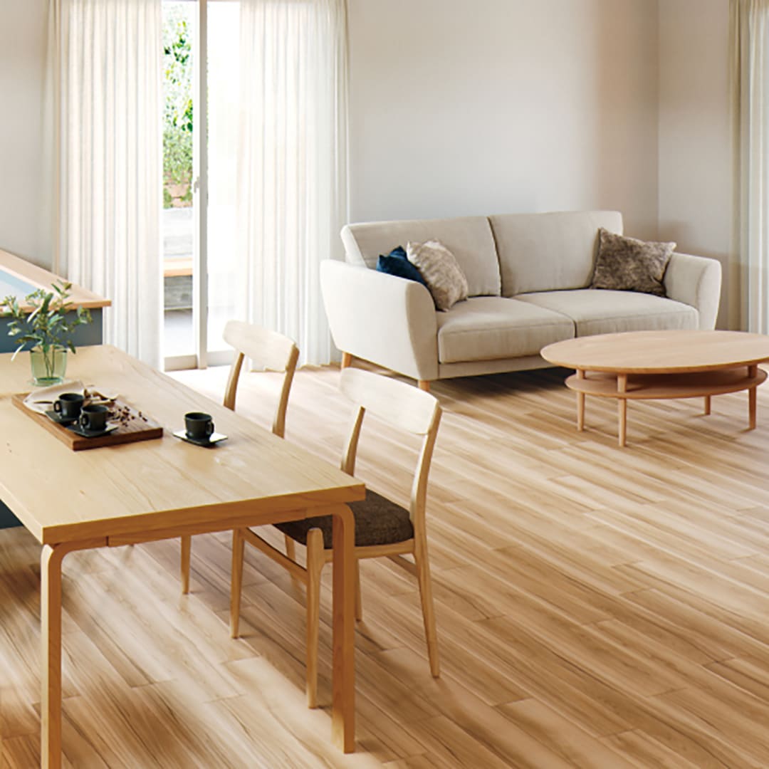 WD2008 フロアタイル（FLOOR TILE）ウッド ロシータバーチ 152.4×914.4×2.5（mm）【ケース販売】24枚入 サンゲツ