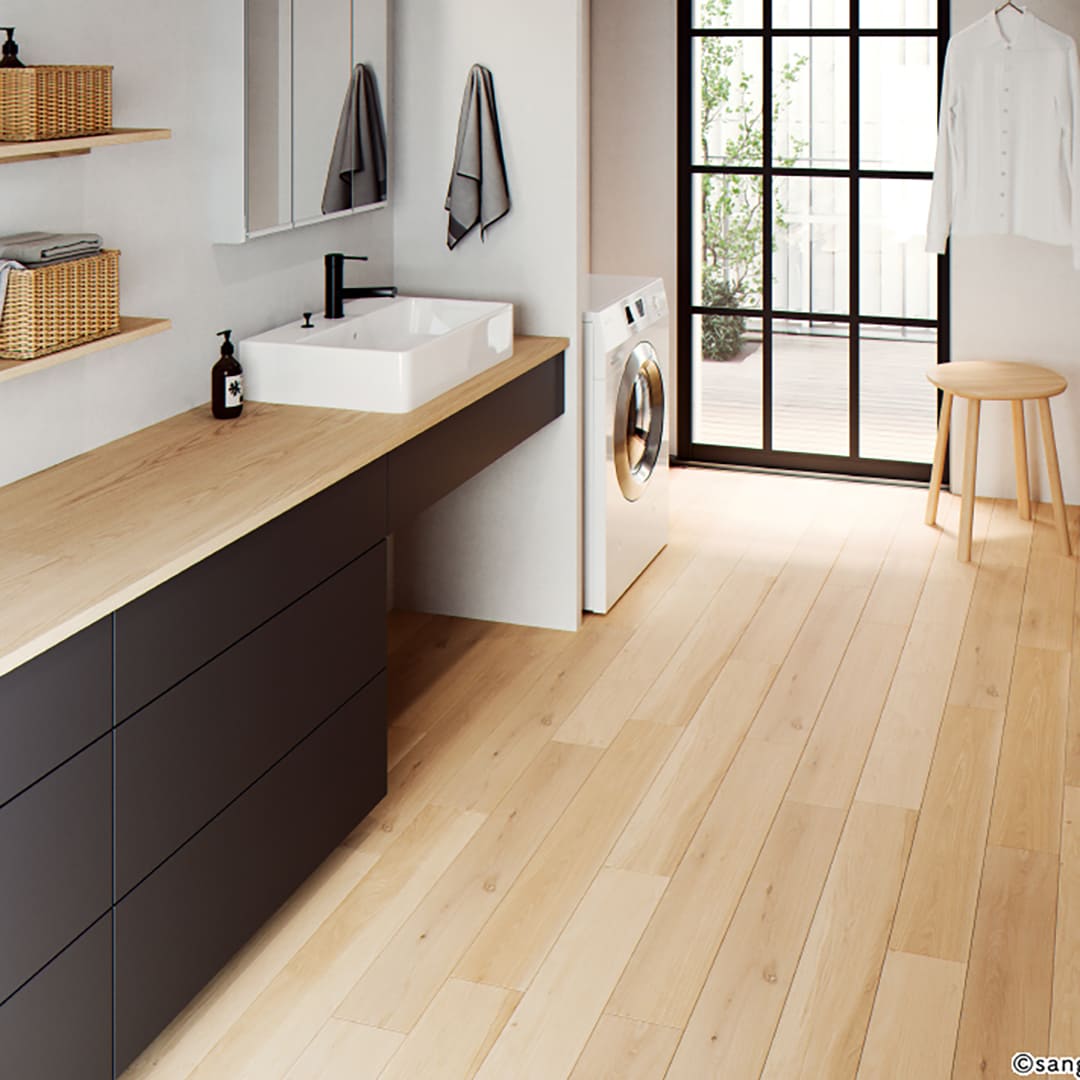 WD2017 フロアタイル（FLOOR TILE）ウッド クラルスオーク 152.4×914.4×2.5（mm）【ケース販売】24枚入 サンゲツ