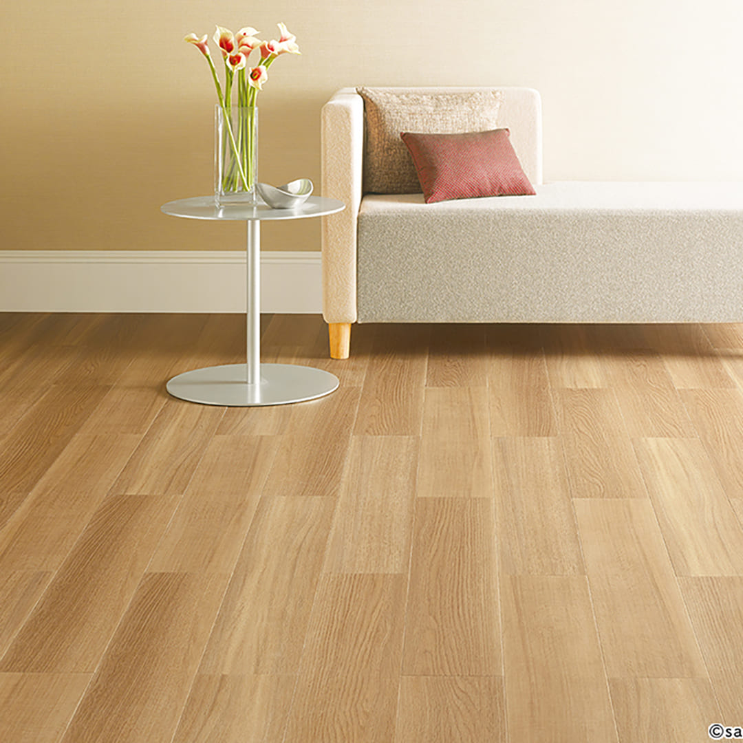 WD2019 フロアタイル（FLOOR TILE）ウッド ヨーロピアンオーク 152.4×914.4×2.5（mm）【ケース販売】24枚入 サンゲツ