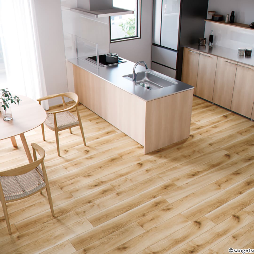 WD2028 フロアタイル（FLOOR TILE）ウッド フォルテオーク 152.4×1219.2×2.5（mm）【ケース販売】18枚入 サンゲツ