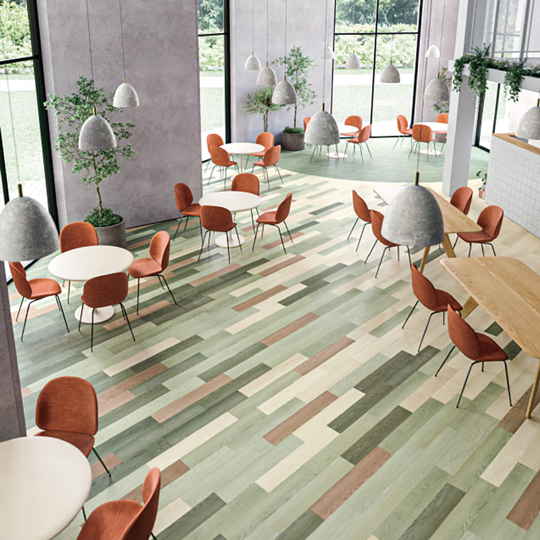 WD2043W フロアタイル（FLOOR TILE）ウッド スピンオーク 152.4×914.4×2.5（mm）【ケース販売】24枚入 サンゲツ