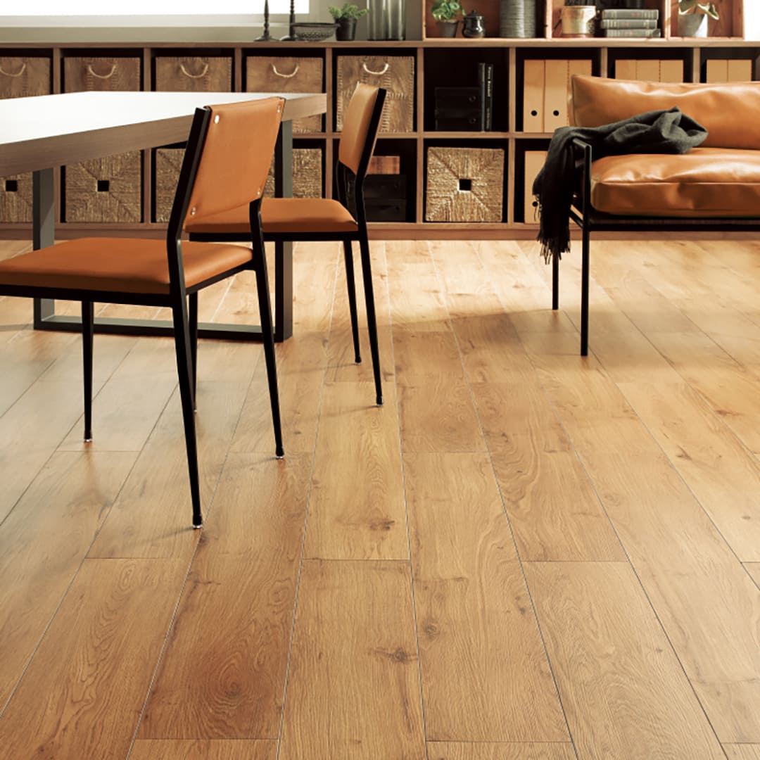 WD2058 フロアタイル（FLOOR TILE）ウッド ナチュラルオーク 180×1200×2.5（mm）【ケース販売】15枚入 サンゲツ