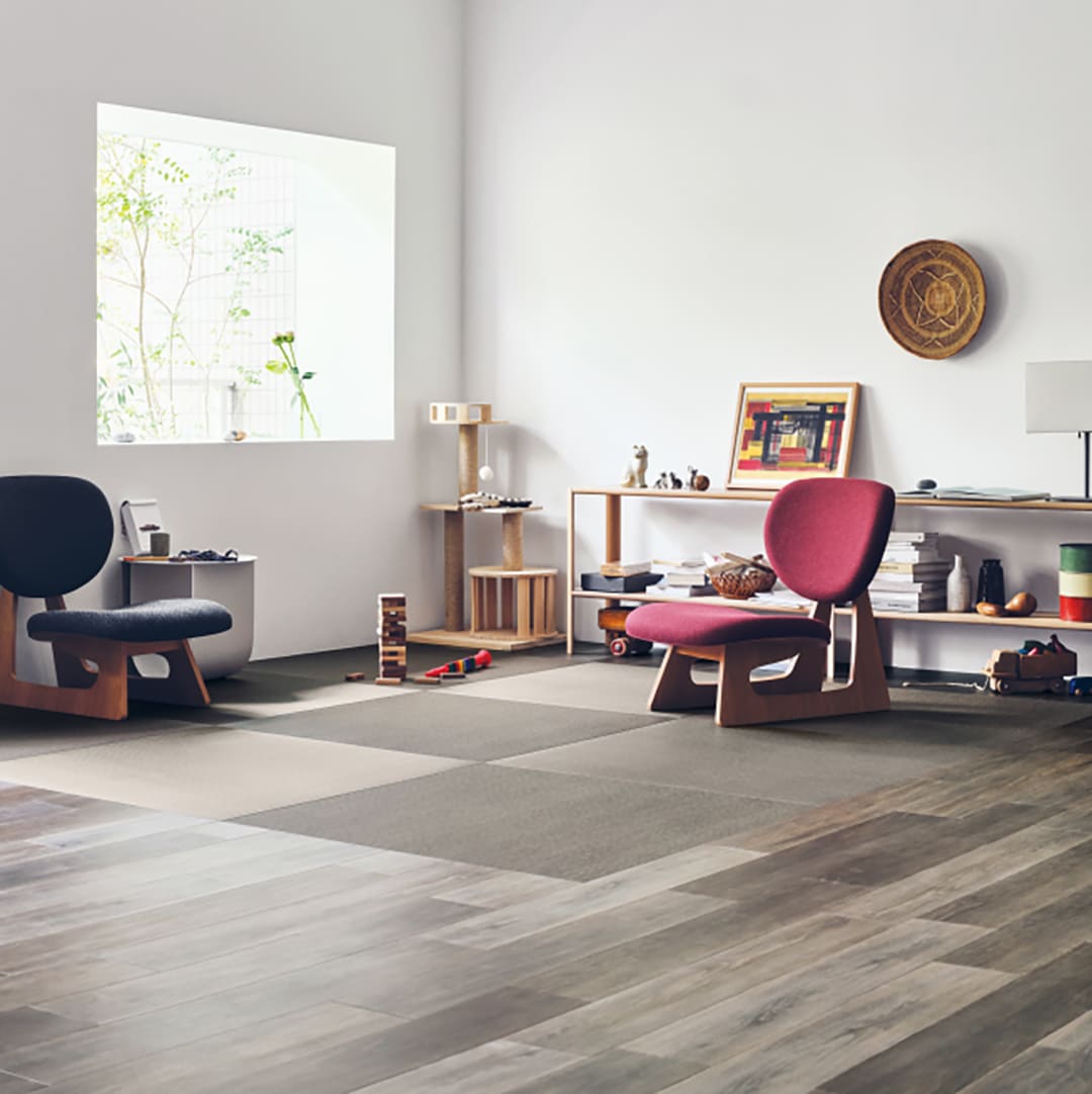 WD2062 フロアタイル（FLOOR TILE）ウッド バリスタオーク 152.4×914.4×2.5（mm）【ケース販売】24枚入 サンゲツ