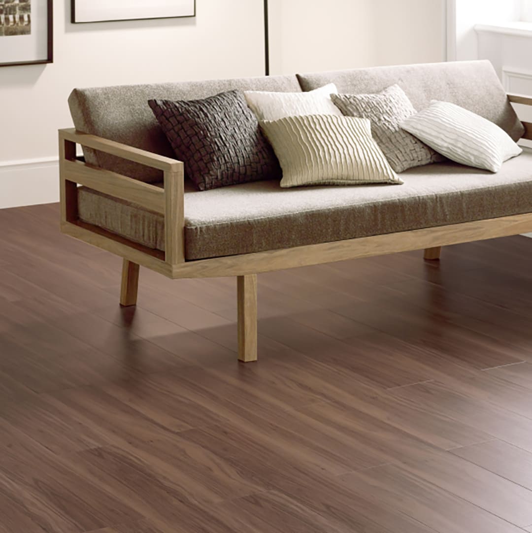 WD2071 フロアタイル（FLOOR TILE）ウッド ウォルナット 152.4×914.4×2.5（mm）【ケース販売】24枚入 サンゲツ