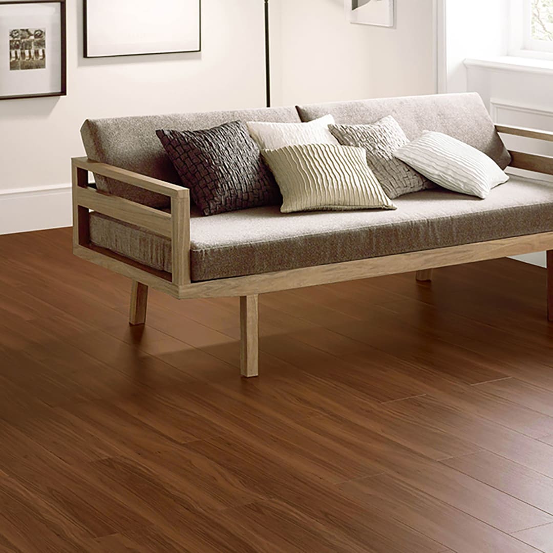 WD2073 フロアタイル（FLOOR TILE）ウッド ウォルナット 152.4×914.4×2.5（mm）【ケース販売】24枚入 サンゲツ