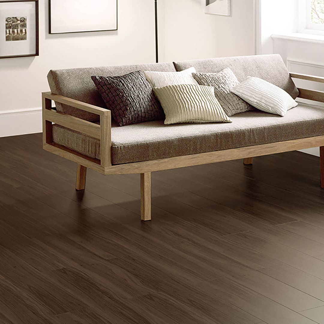 WD2074 フロアタイル（FLOOR TILE）ウッド ウォルナット 152.4×914.4×2.5（mm）【ケース販売】24枚入 サンゲツ