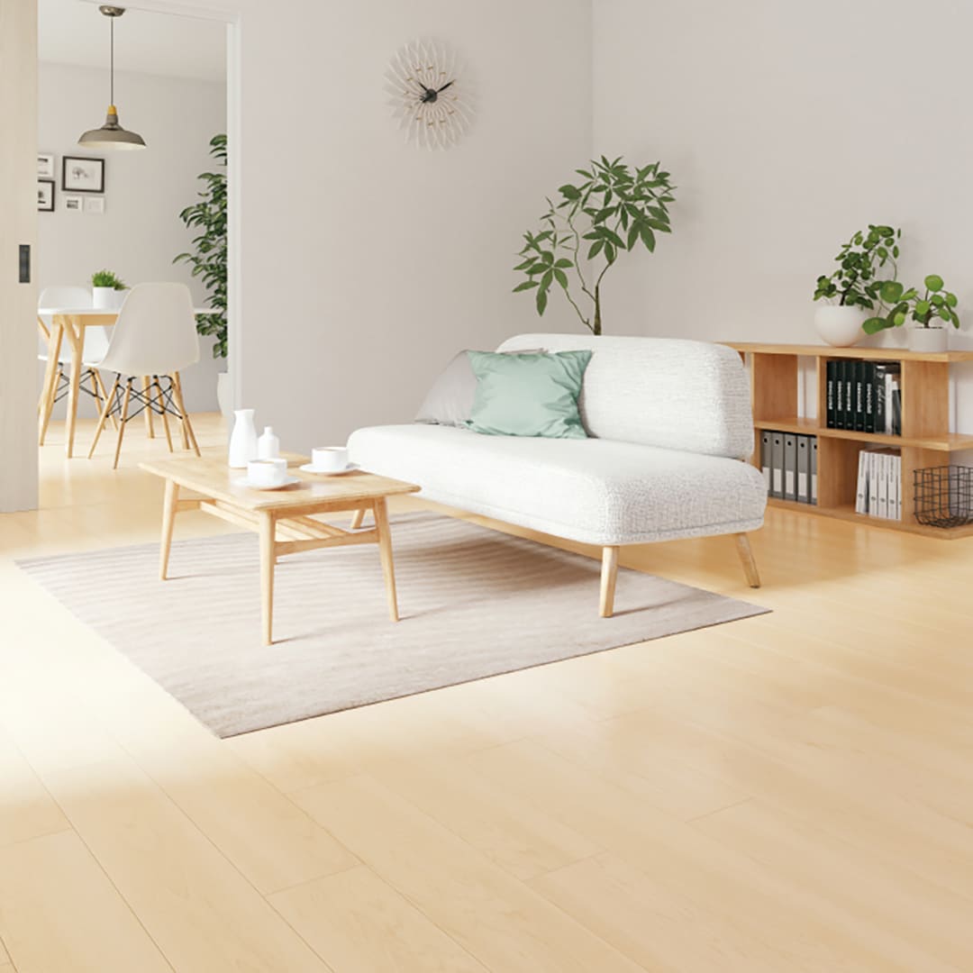 WD2079 フロアタイル（FLOOR TILE）ウッド メイプル 152.4×914.4×2.5（mm）【ケース販売】24枚入 サンゲツ