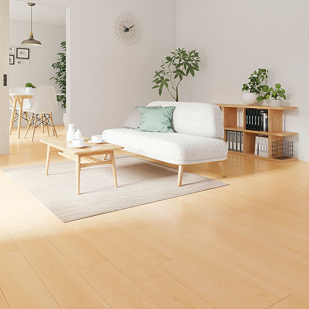 WD2080 フロアタイル（FLOOR TILE）ウッド メイプル 152.4×914.4×2.5（mm）【ケース販売】24枚入 サンゲツ