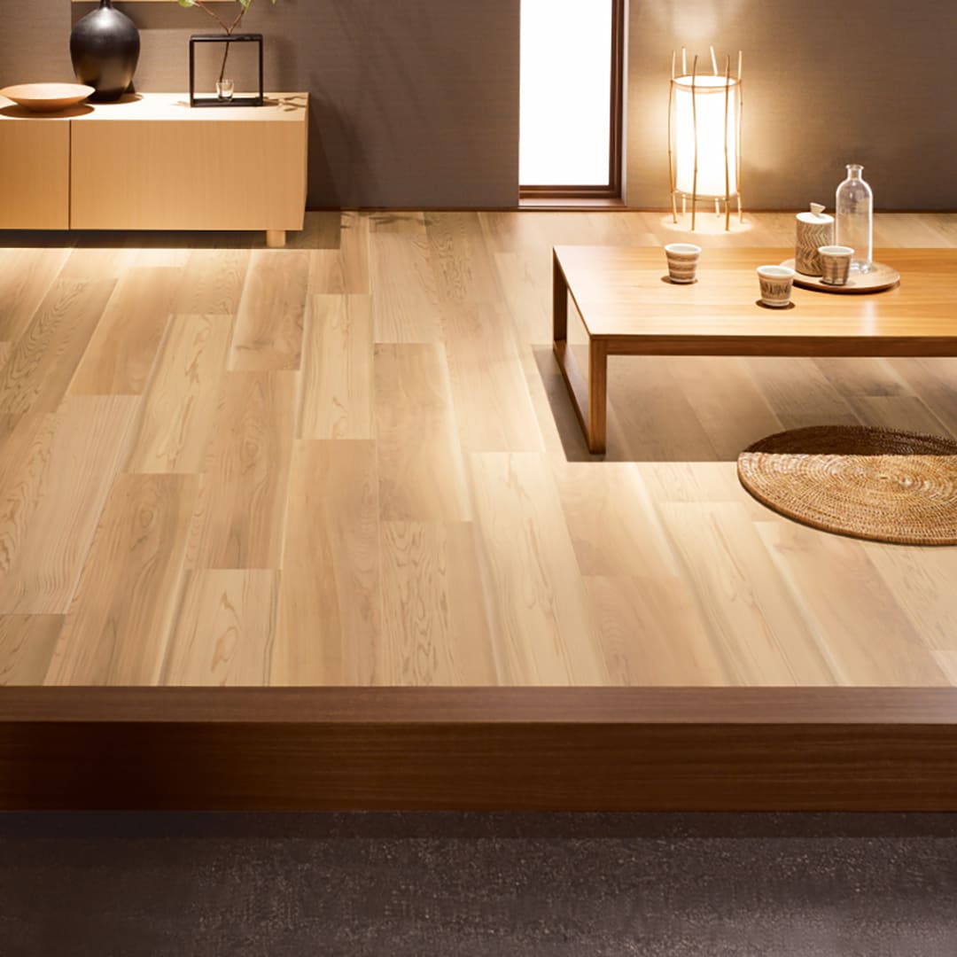 WD2102 フロアタイル（FLOOR TILE）ウッド 杉 152.4×914.4×2.5（mm）【ケース販売】24枚入 サンゲツ
