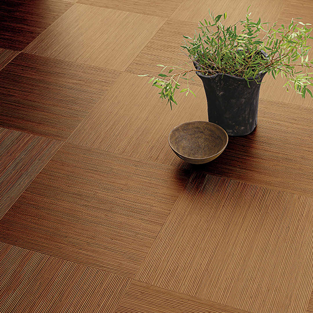 WD2107 フロアタイル（FLOOR TILE）ウッド 籐 457.2×457.2×2.5（mm） サンゲツ
