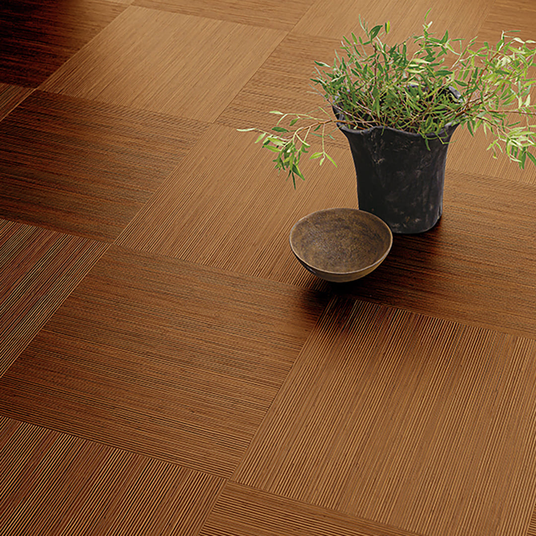 WD2108 フロアタイル（FLOOR TILE）ウッド 籐 457.2×457.2×2.5（mm） サンゲツ