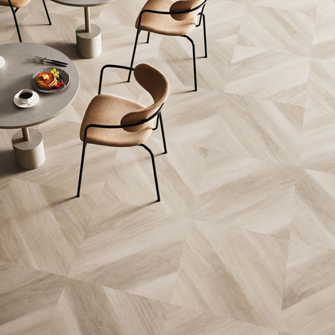 WD2115 フロアタイル（FLOOR TILE）ウッド スプレッドパーケット 609.6×609.6×2.5（mm） サンゲツ