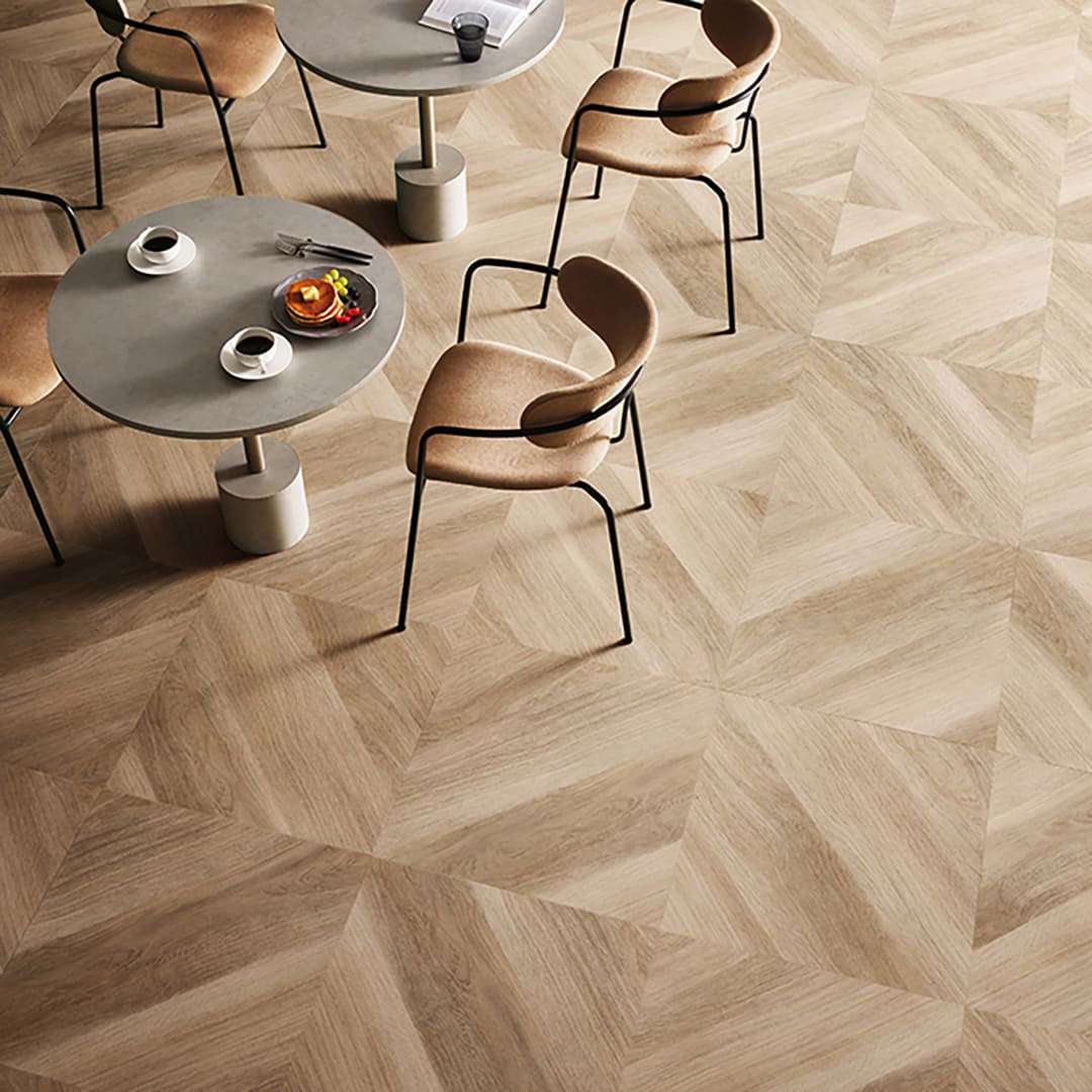 WD2116 フロアタイル（FLOOR TILE）ウッド スプレッドパーケット 609.6×609.6×2.5（mm） サンゲツ
