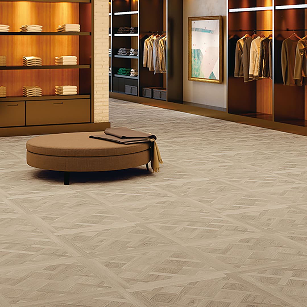 WD2120 フロアタイル（FLOOR TILE）ウッド ドライパーケット 609.6×609.6×2.5（mm） サンゲツ