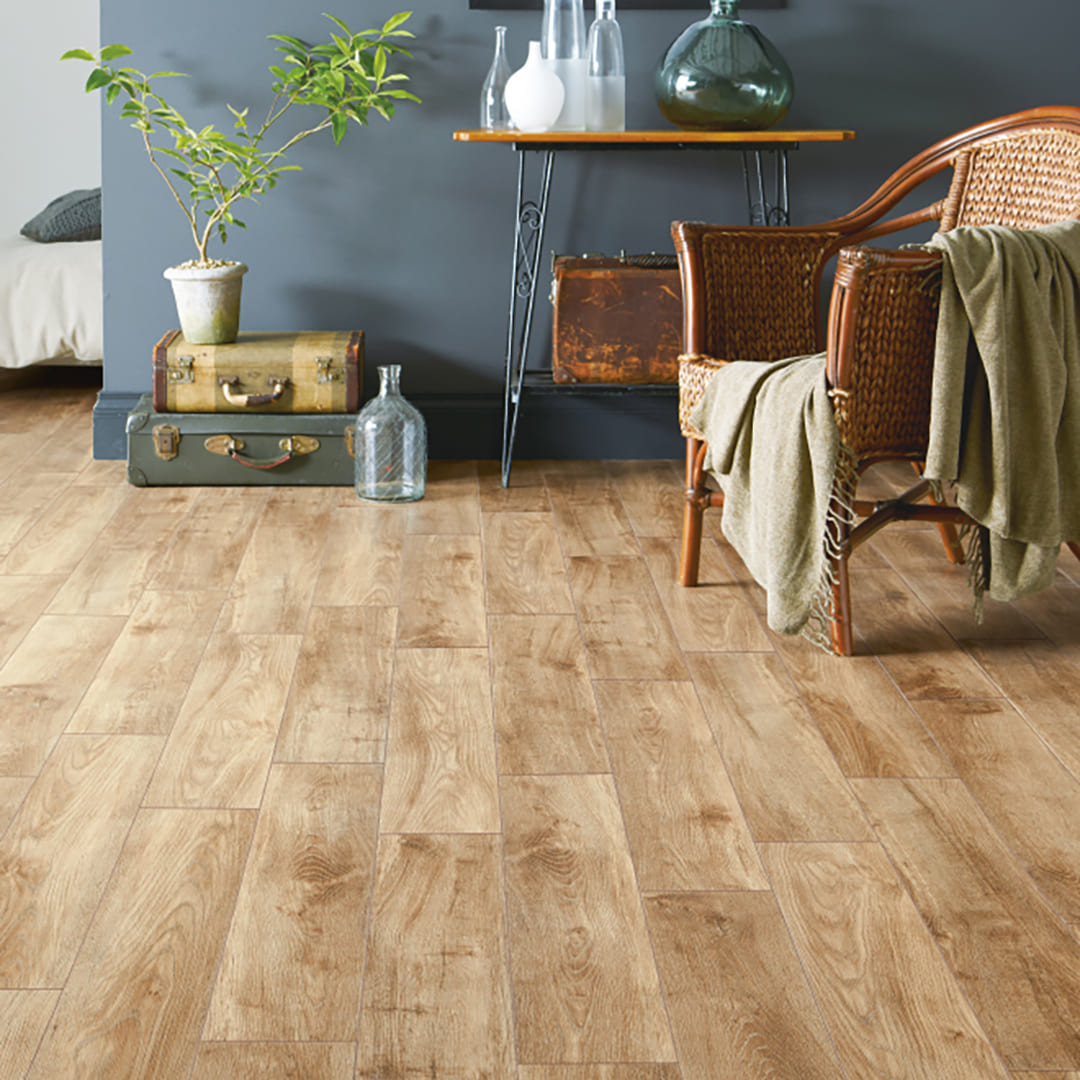 WD2127 フロアタイル（FLOOR TILE）ウッド ローツェオーク 152.4×914.4×2.5（mm）【ケース販売】24枚入 サンゲツ