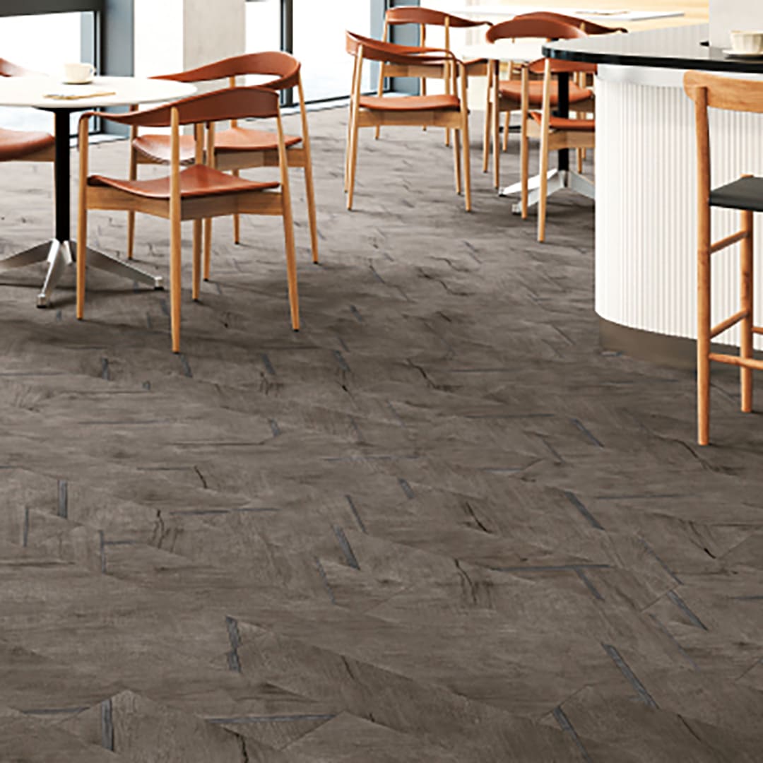 WD2150 フロアタイル（FLOOR TILE）ウッド メタルラインウッド 180×1200×2.5（mm）【ケース販売】18枚入 サンゲツ