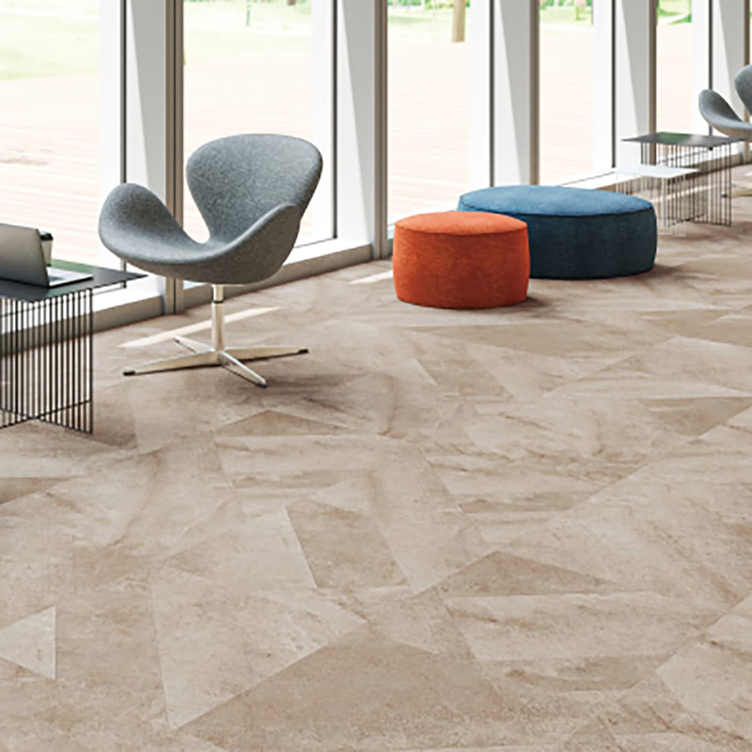 IS2005 フロアタイル（FLOOR TILE）ストーン＆アクセント オーバーストーン 600×600×2.5（mm） サンゲツ