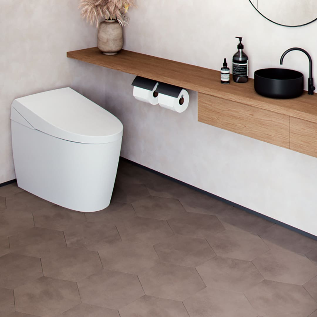 IS2011 フロアタイル（FLOOR TILE）ストーン＆アクセント プレーンヘキサ 260×300×2.5（mm）【ケース販売】52枚入 サンゲツ
