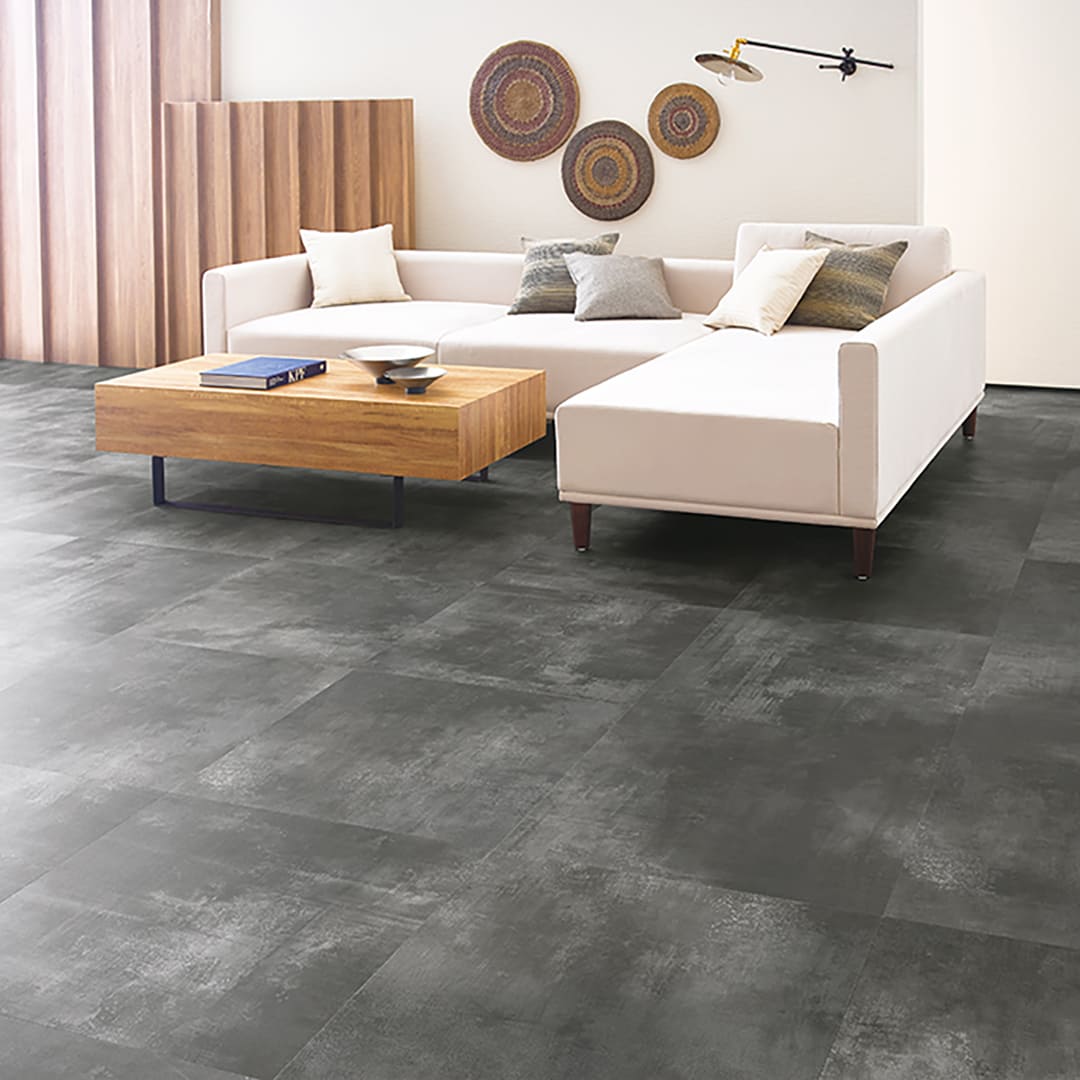 IS2084 フロアタイル（FLOOR TILE）ストーン＆アクセント グランドモルタル 609.6×609.6×2.5（mm） サンゲツ