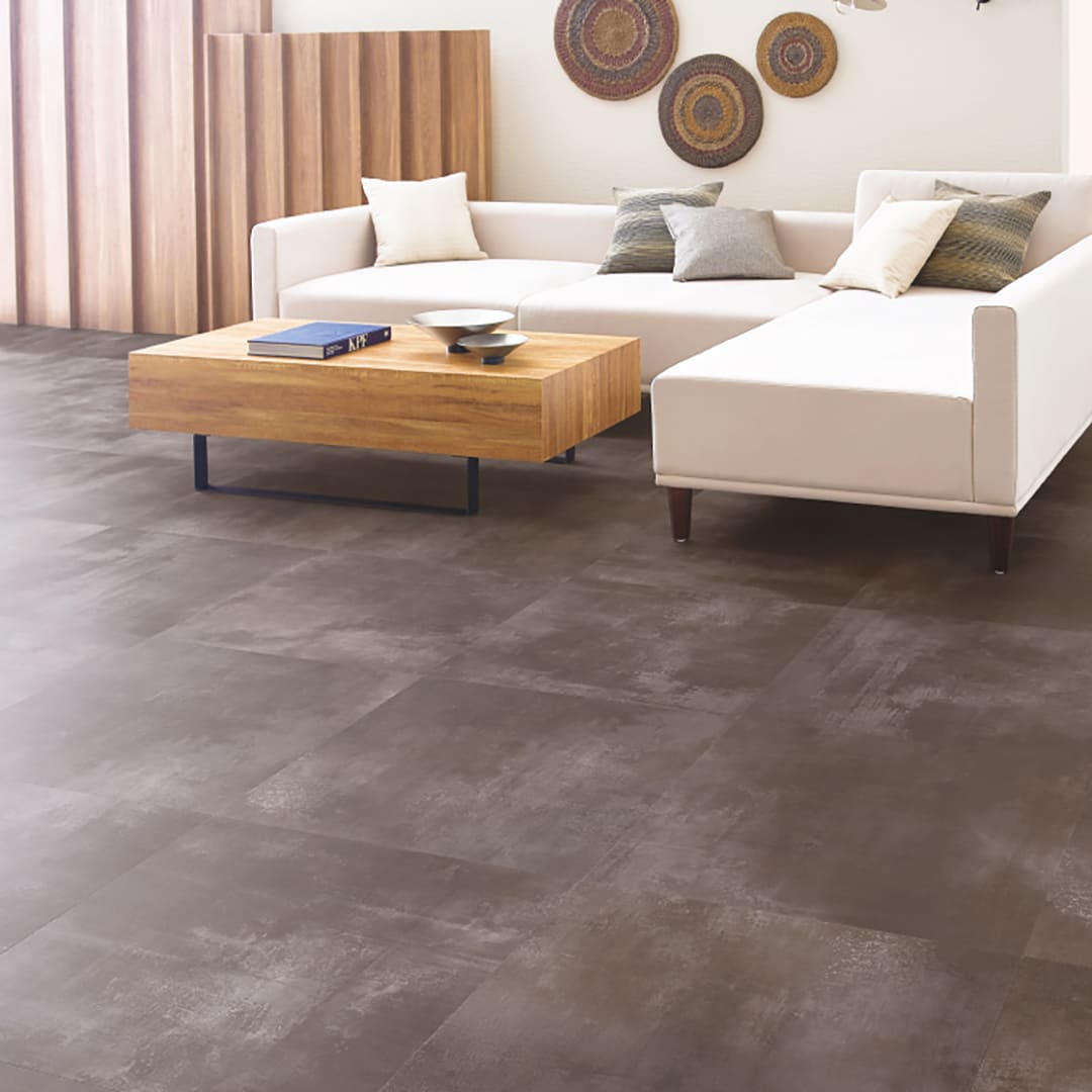 IS2085 フロアタイル（FLOOR TILE）ストーン＆アクセント グランドモルタル 609.6×609.6×2.5（mm） サンゲツ