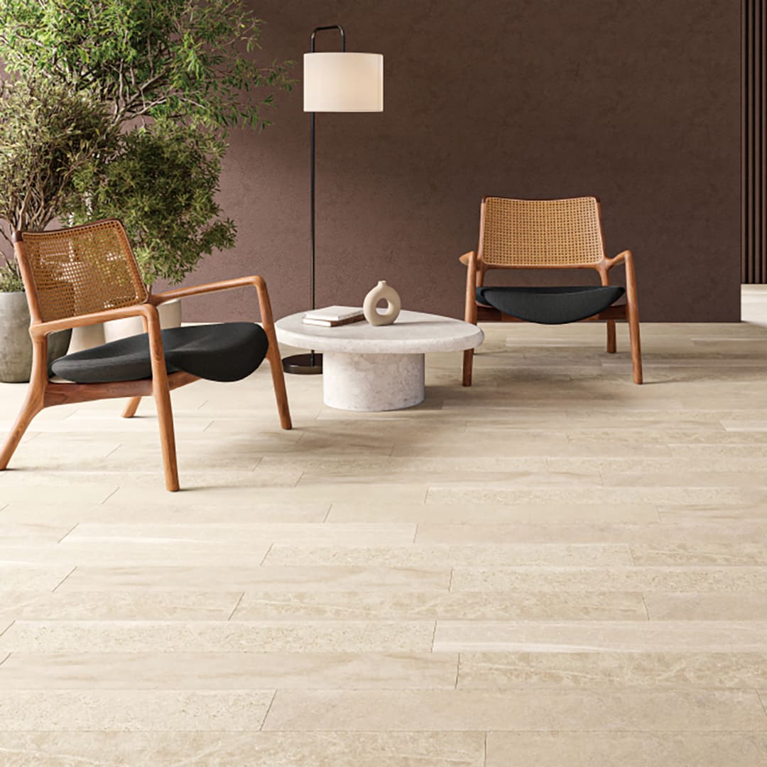 IS2105 フロアタイル（FLOOR TILE）ストーン＆アクセント ミックスストーン 152.4×914.4×2.5（mm）【ケース販売】24枚入 サンゲツ