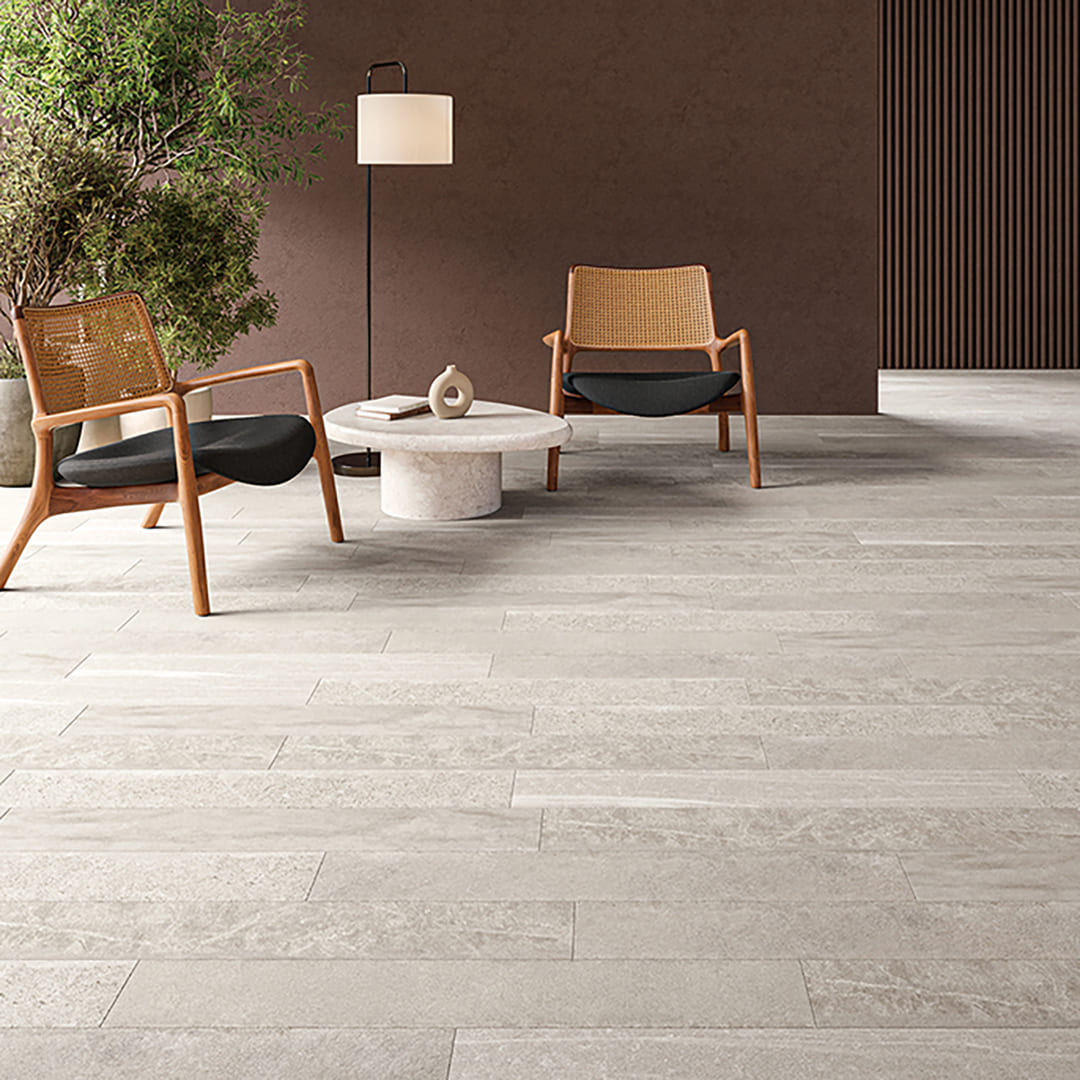 IS2106 フロアタイル（FLOOR TILE）ストーン＆アクセント ミックスストーン 152.4×914.4×2.5（mm）【ケース販売】24枚入 サンゲツ