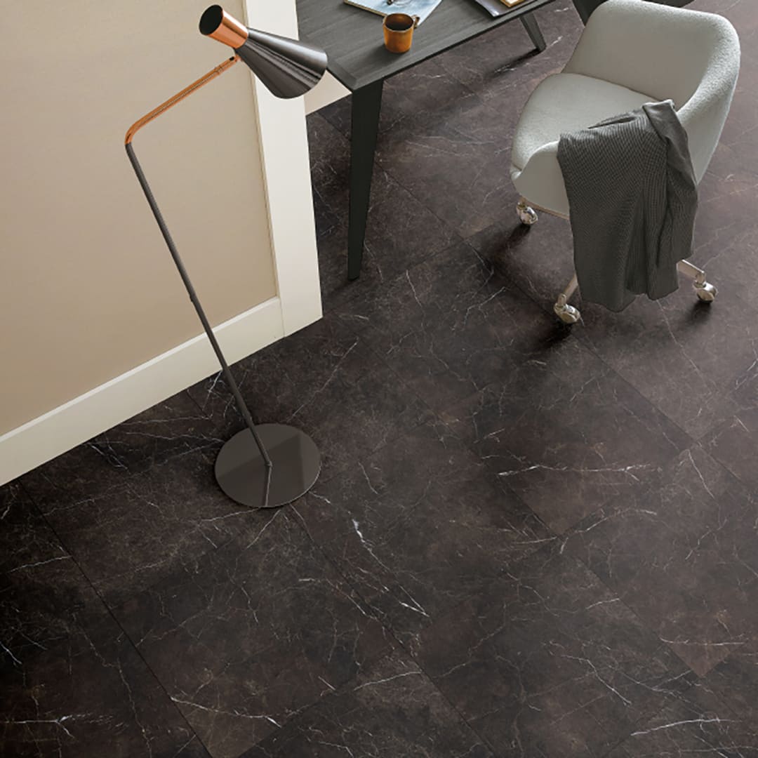 IS2136 フロアタイル（FLOOR TILE）ストーン＆アクセント マルモブルーノ 457.2×457.2×2.5（mm） サンゲツ