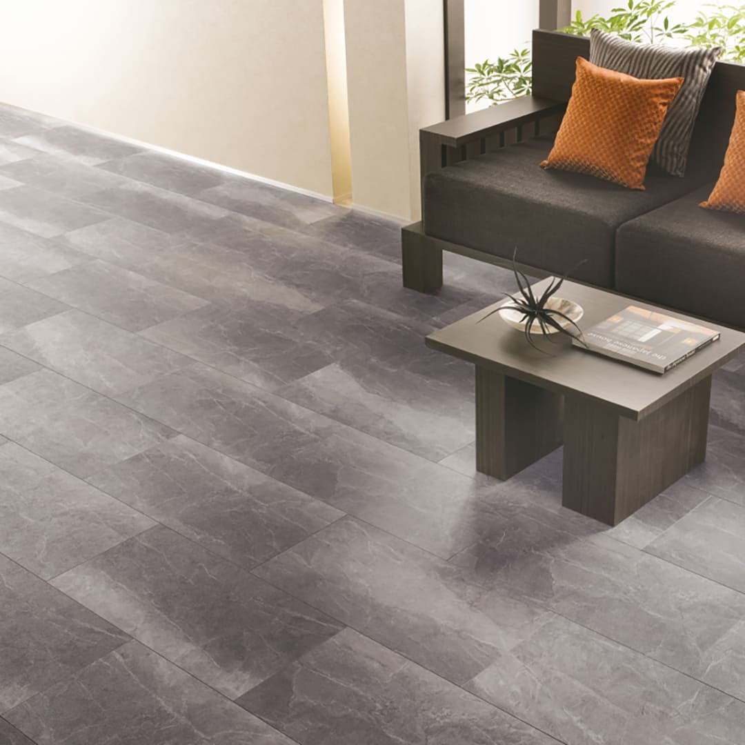 IS2155 フロアタイル（FLOOR TILE）ストーン＆アクセント ベインブラック 304.8×609.6×2.5（mm） サンゲツ