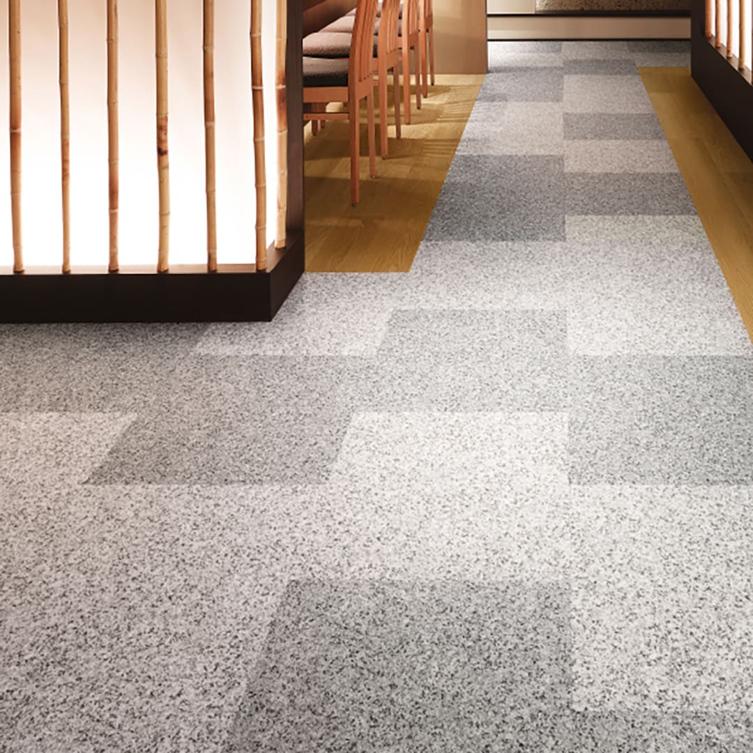 IS2160 フロアタイル（FLOOR TILE）ストーン＆アクセント ミカゲ 457.2×457.2×2.5（mm） サンゲツ