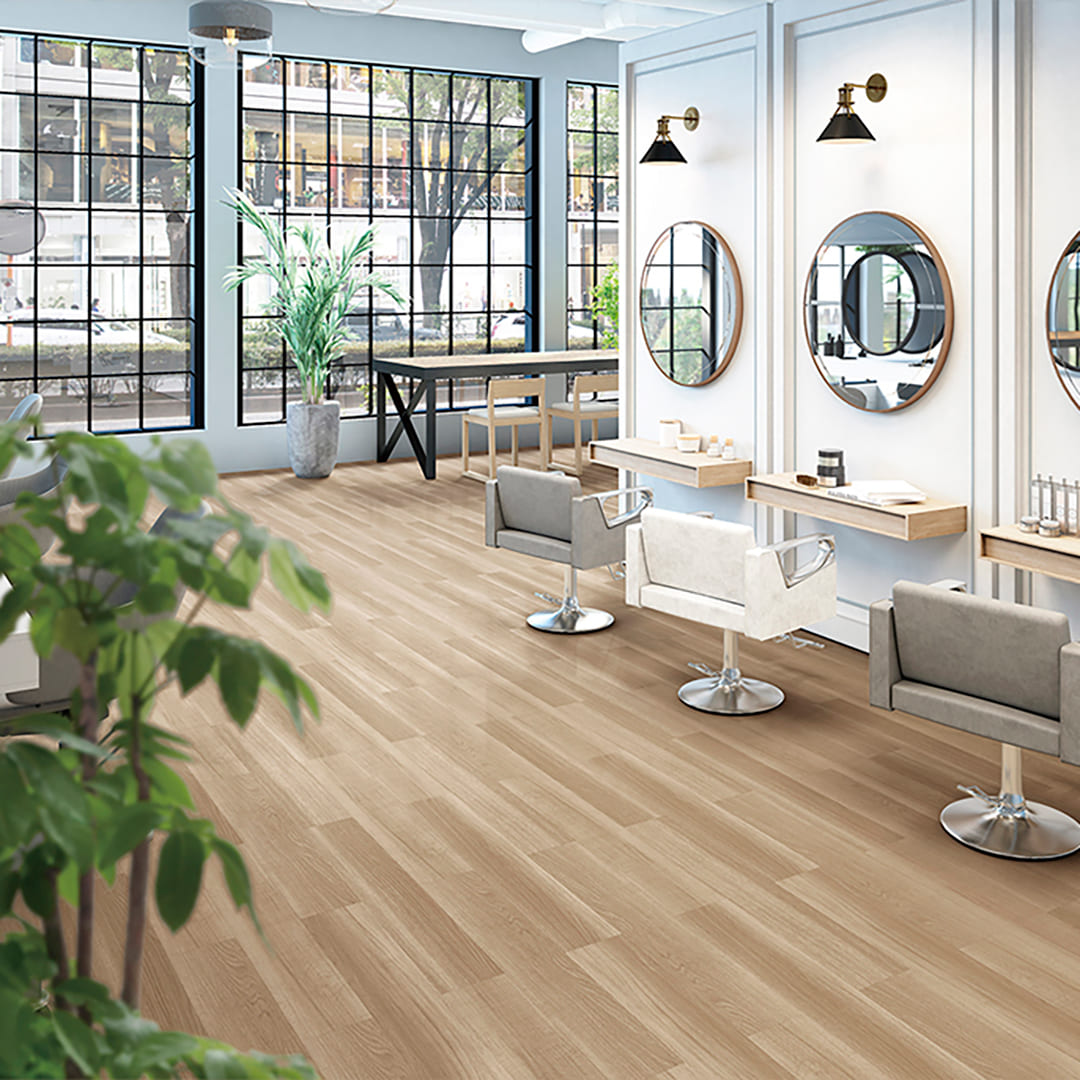 KT2010 フロアタイル（FLOOR TILE）ワックスフリータイル ヨーロピアンオークWF 152.4×914.4×2.5（mm）【ケース販売】24枚入 サンゲツ