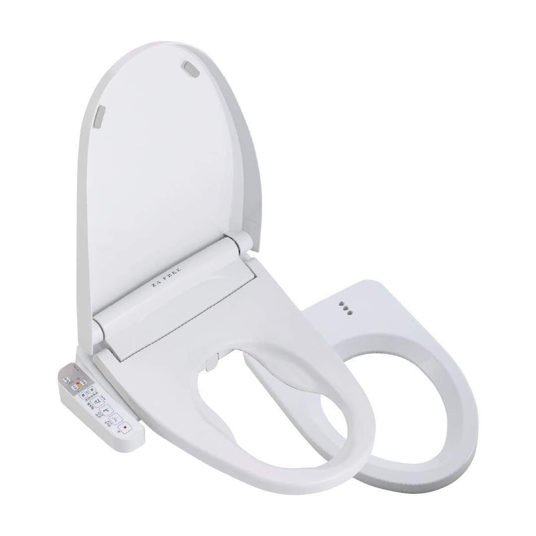 さつき 前広便座 ZA FREE 一般家庭用 本体操作 補高便座付 STK-B400W