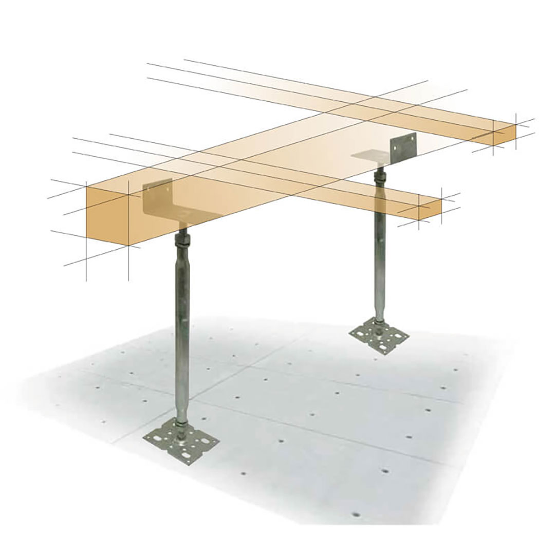 TD 鋼製束 L290 調整高231-364【ケース販売】25本入 L型 根太工法 国内生産 タカヤマ金属
