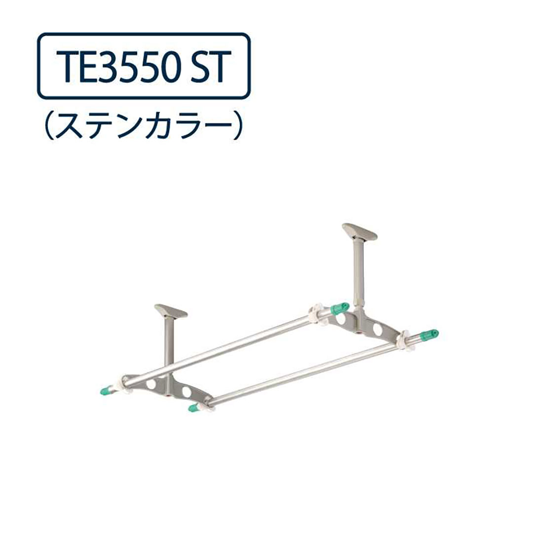 ドライウェーブ 天井吊下型 物干し金物 TE3550 ST ステンカラー  2本1セット 屋外 DRY・WAVE タカラ産業