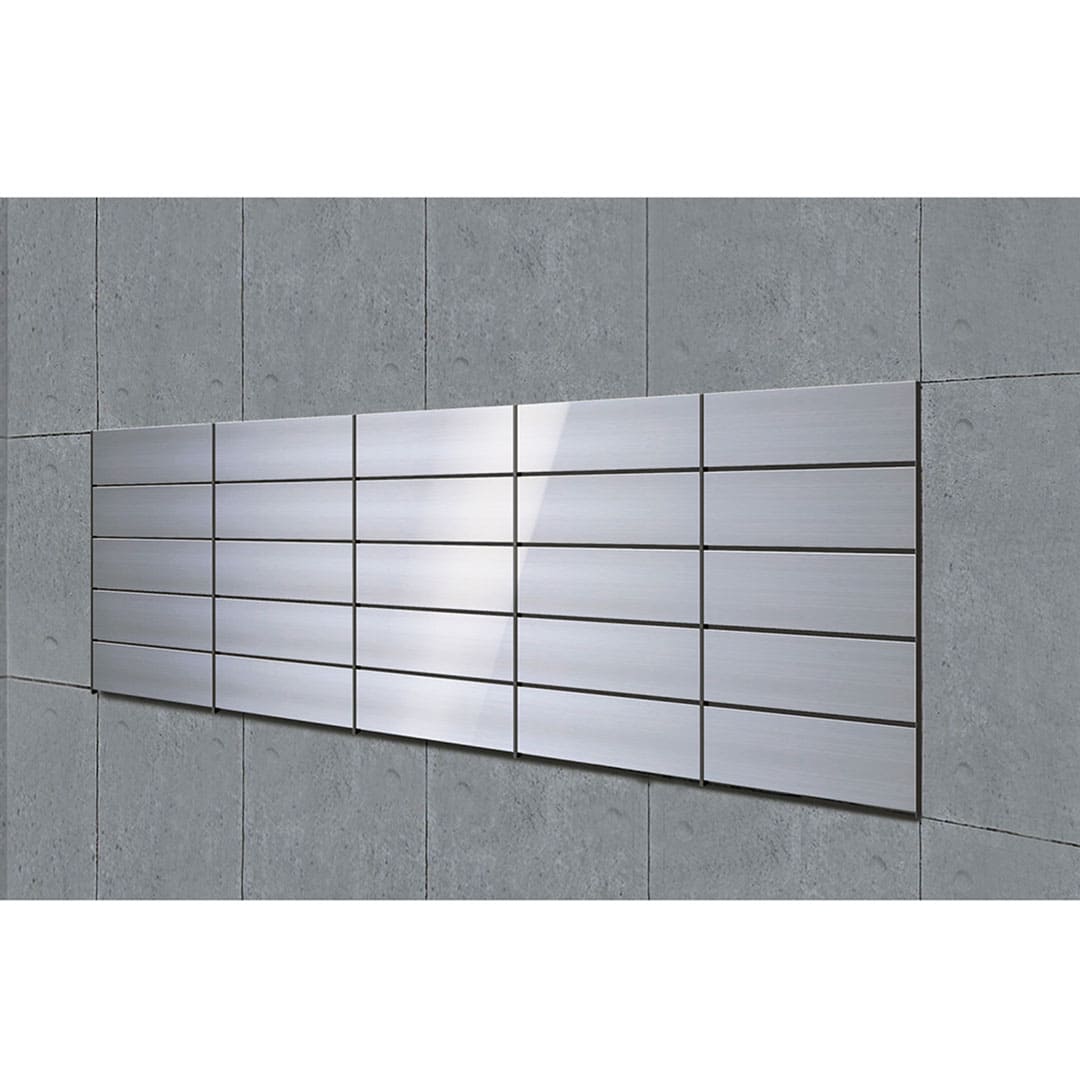 集合住宅用ポスト MX-68-2 ヘアライン 前入前出 2戸用  防雨型 大型郵便 myナンバー錠 田島メタルワーク（法人限定）