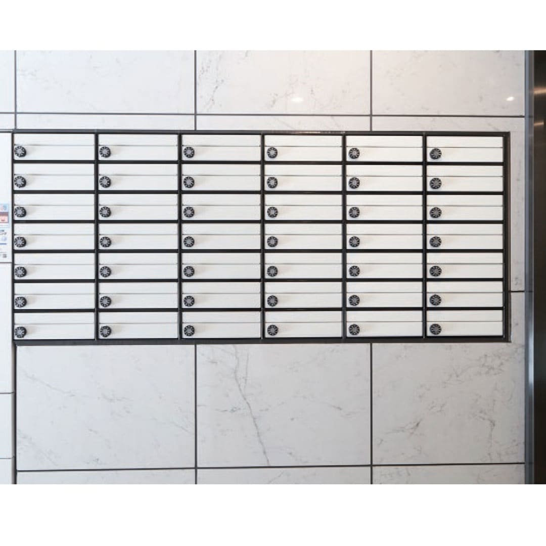 集合住宅用ポスト MX-91-36FF-3-HL ヘアライン 前入前出 3戸用 W360 防雨型 myナンバー錠 田島メタルワーク（法人限定）