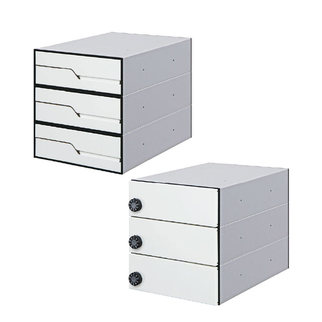 集合住宅用ポスト MX-91-28FBY-3-W ホワイト 前入後出/横開き扉 3戸用 W280 防雨型 myナンバー錠 田島メタルワーク（法人限定）