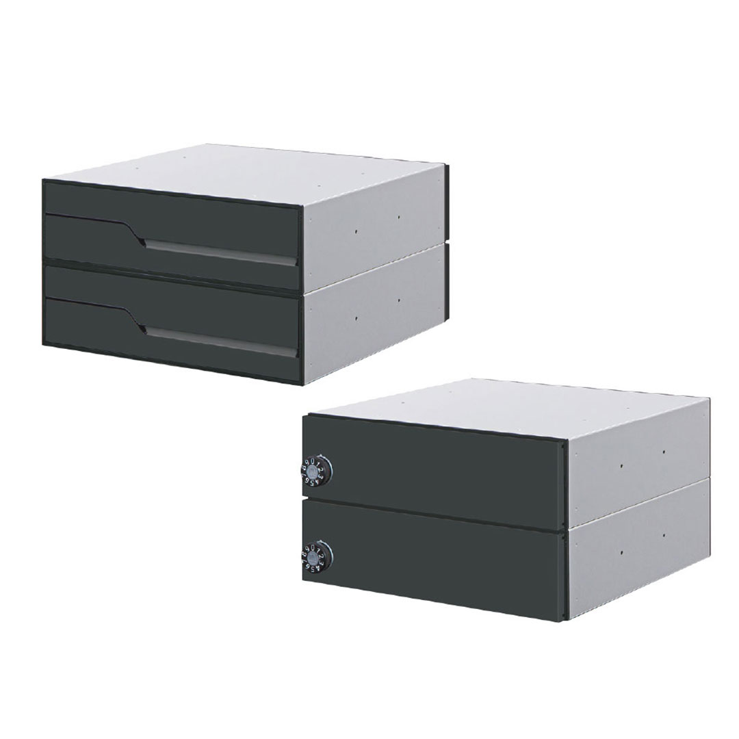 集合住宅用ポスト MX-91-36FBY-2-B ブラック 前入後出/横開き扉 2戸用 W360 防雨型 myナンバー錠 田島メタルワーク（法人限定）