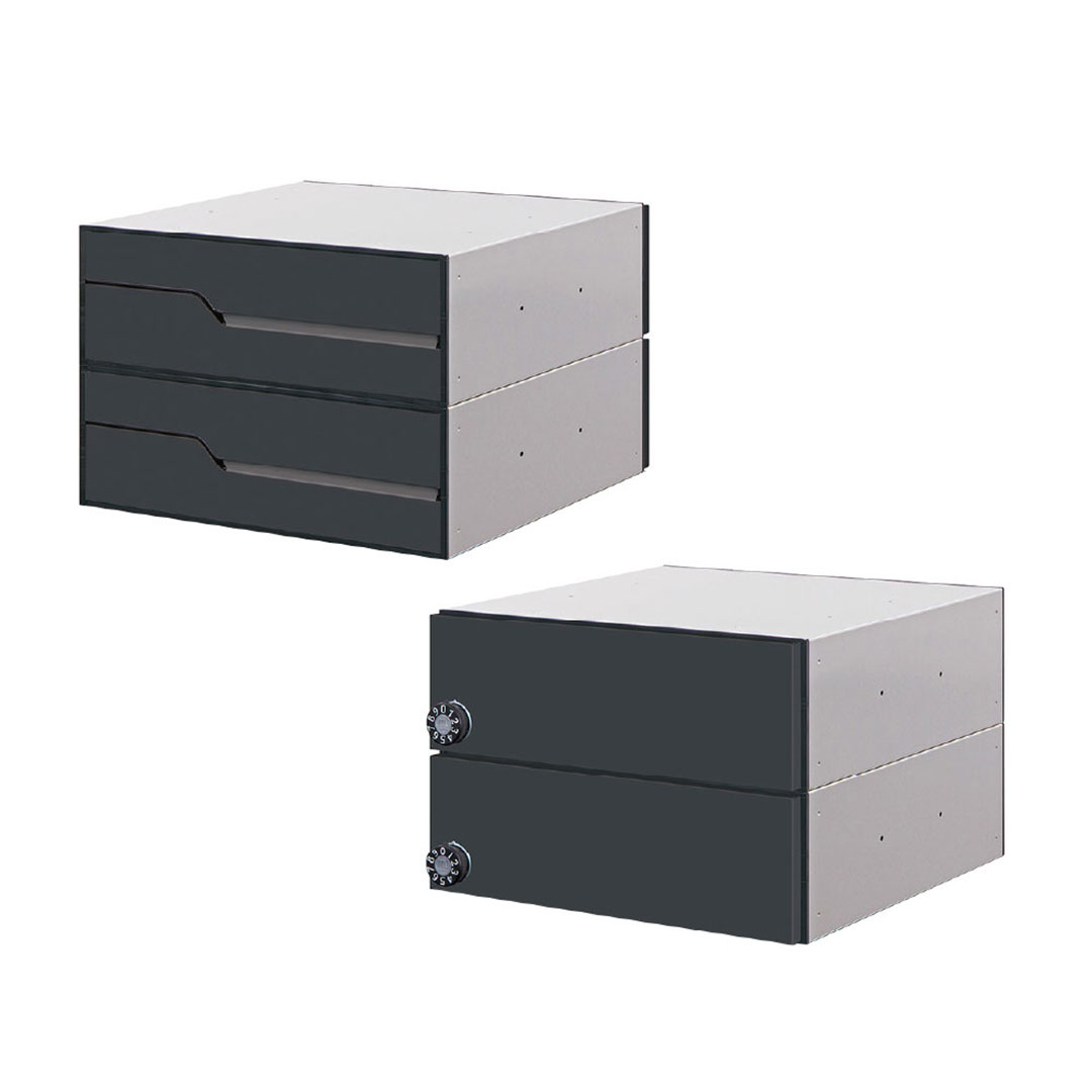 集合住宅用ポスト MX-92-36FBU-2-B ブラック 前入後出/引上げ扉 2戸用 W360 防雨型 大型郵便 myナンバー錠 田島メタルワーク（法人限定）