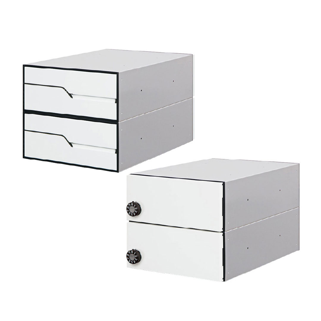 集合住宅用ポスト MX-92-28FBY-2-W ホワイト 前入後出/横開き扉 2戸用 W280 防雨型 大型郵便 myナンバー錠 田島メタルワーク（法人限定）