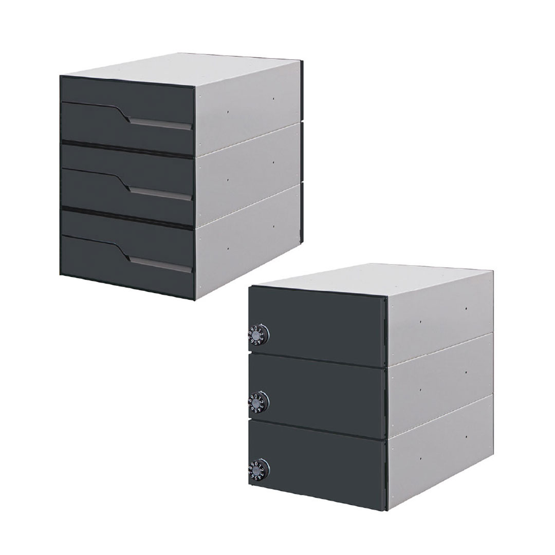 集合住宅用ポスト MX-92-28FBY-3-B ブラック 前入後出/横開き扉 3戸用 W280 防雨型 大型郵便 myナンバー錠 田島メタルワーク（法人限定）