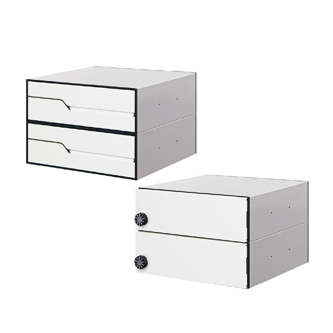 集合住宅用ポスト MX-92-36FBY-2-W ホワイト 前入後出/横開き扉 2戸用 W360 防雨型 大型郵便 myナンバー錠 田島メタルワーク（法人限定）