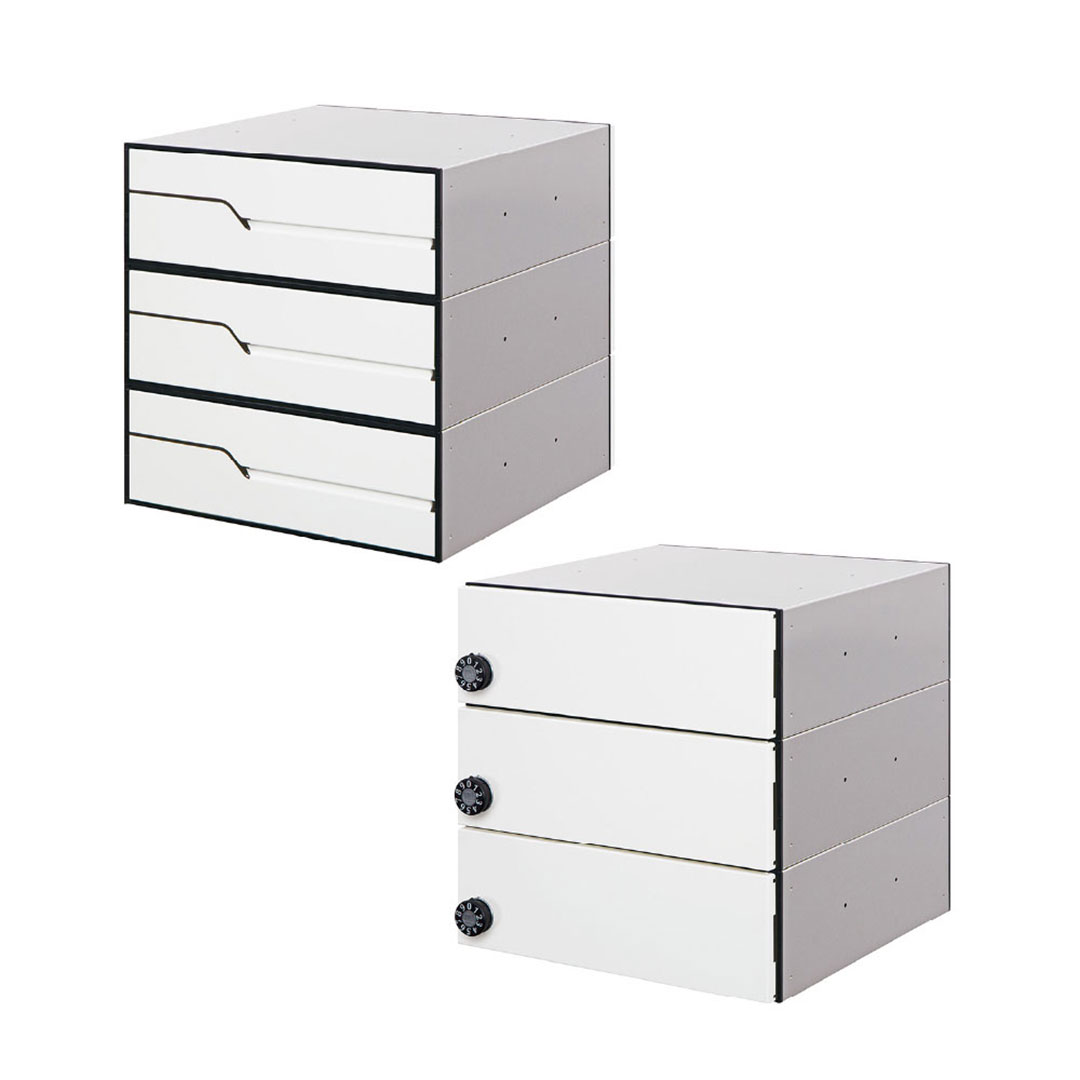 集合住宅用ポスト MX-92-36FBY-3-W ホワイト 前入後出/横開き扉 3戸用 W360 防雨型 大型郵便 myナンバー錠 田島メタルワーク（法人限定）