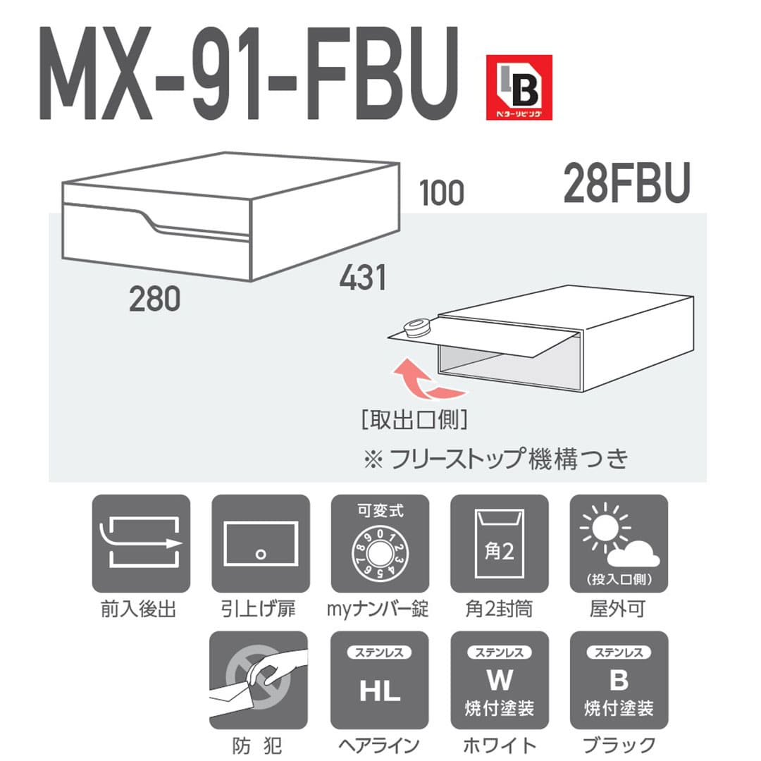 MX-91-28FBU の特長